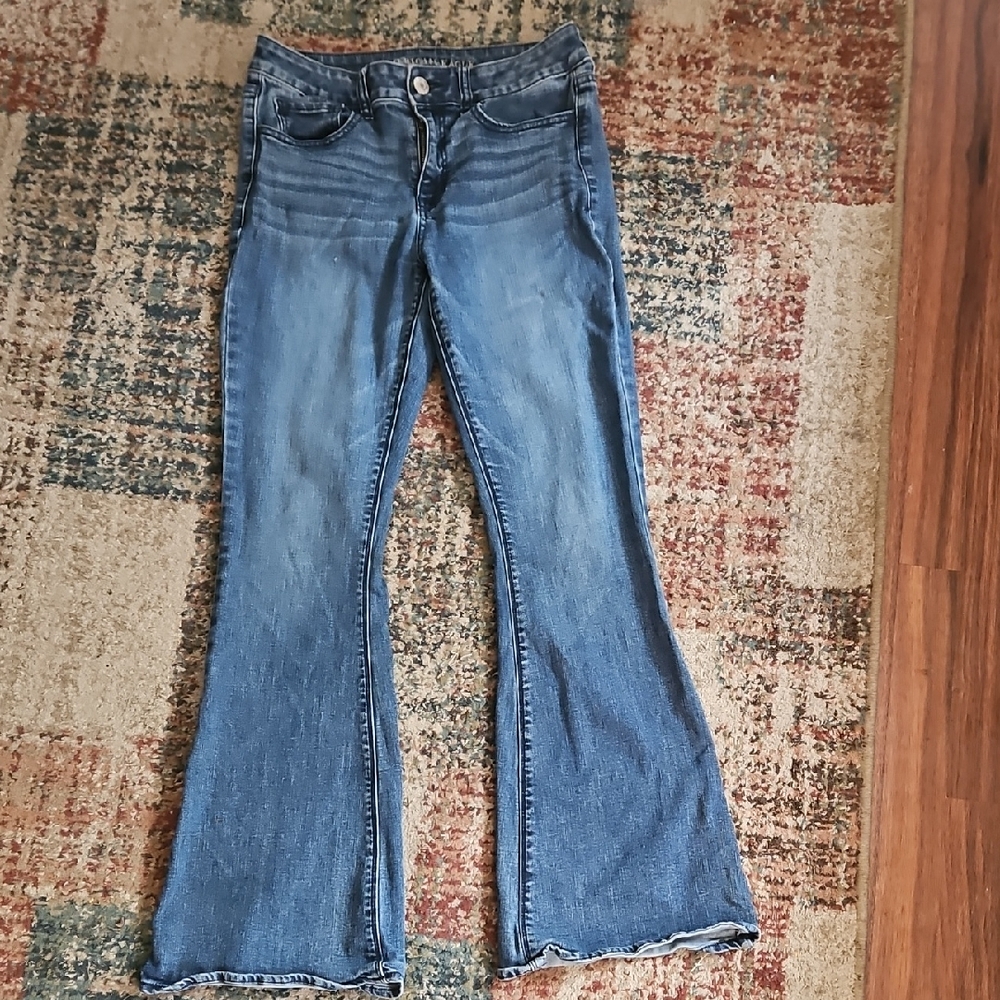 American Eagle Outfitters Light Blue Flare Jeans